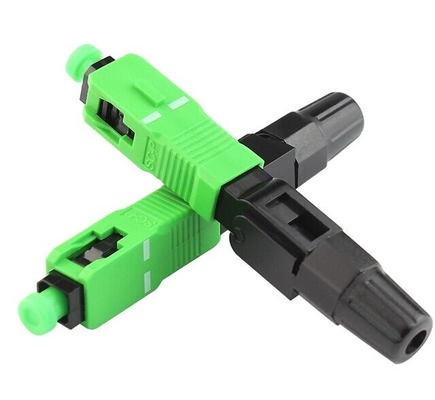 Ftth Sc / Apc Fiber Optic Accessories Quick Connector Single Mode Fiber Adapter