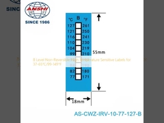 8 Mức không thể đảo ngược nhãn nhạy cảm nhiệt độ cao cho 37-65°C/99-149°F