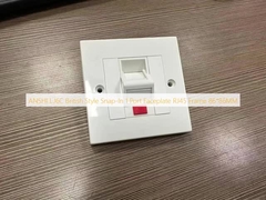 ANSHI LJ6C Mặt ốp RJ45 kiểu Anh 1 cổng, Khung 86*86MM