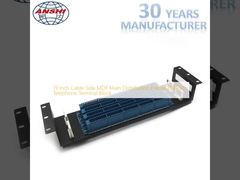 Khung phân phối chính MDF cạnh cáp 19 inch Khối đầu cuối điện thoại 100 cặp