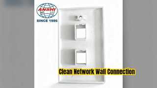 ANSHI 120 US Wall Plate Giải pháp mạng RJ45 RJ11 kép