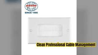 Quản lý cáp sạch Tấm tường Ethernet loại 86