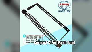 Giải pháp mạng nhỏ gọn 12 cổng 10 inch Patch Panel
