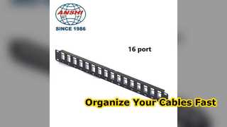 Bảng vá lỗi 12 cổng 1U Sắp xếp cáp mạng của bạn