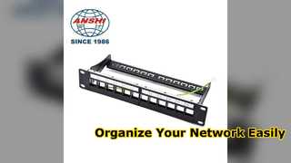 Giải pháp mạng nhỏ gọn 12 cổng Cat6 Patch Panel