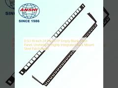 24 Cổng 0 5U Bảng vá trống Tiết kiệm không gian Giá đỡ mạng