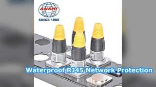Đầu nối Ethernet RJ45 cổng kép chống nước được bảo vệ