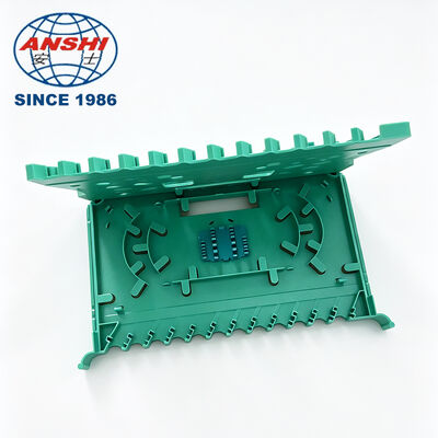 12 Core Integrated Fiber Splice Tray SC FC Connector, Telecom Grade 12C ODF Splice Tray, Fiber Optic Splice Tray Without Jumper