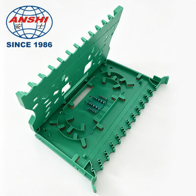 12 Core Integrated Fiber Splice Tray SC FC Connector, Telecom Grade 12C ODF Splice Tray, Fiber Optic Splice Tray Without Jumper