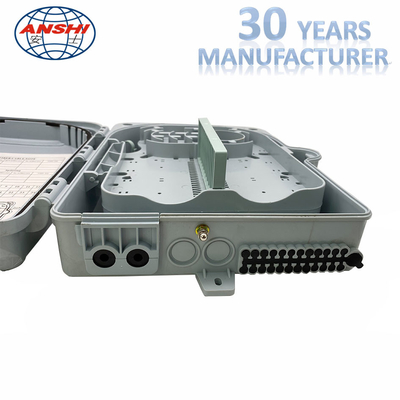 16 Cores PLC Cassette Type or 24 Cores adapter and pigtail Outdoor Fiber Distribution Box