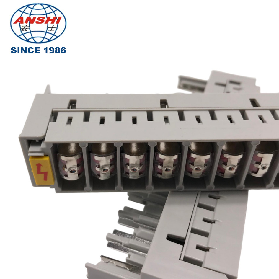 ANSHI 10 Pairs 3 Pole Gas Tube Arrester LSA Plus Module Overvoltage Protection