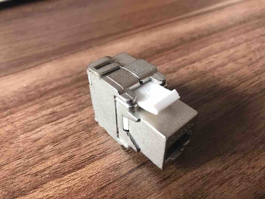FTP Cat6 Punch Down Keystone Jack RJ45 180 Bằng cấp màu kim loại OEM / ODM