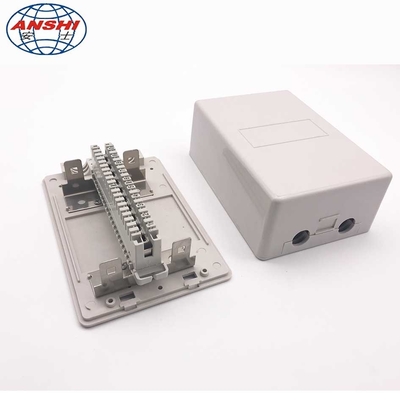 Hộp phân phối cáp mạng 10/20/30 Cặp Đầu nối mô-đun điện thoại gắn loại chèn