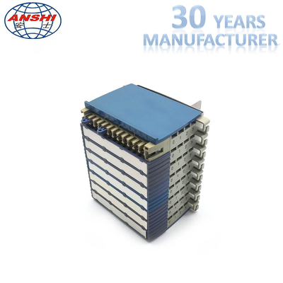 MPX286-16 120 Ohm 16 Đơn vị hệ thống Treo tường Khung phân phối kỹ thuật số Màu xanh lam và trắng