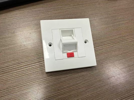 ANSHI LJ6C Mặt ốp tường kiểu Anh 1 cổng RJ45 Khung 86*86MM