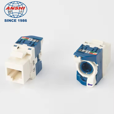 Đầu cắm RJ45 Keystone không cần dụng cụ và xoay được với khả năng xoay 180 độ cho cáp CAT6 và dữ liệu tốc độ cao