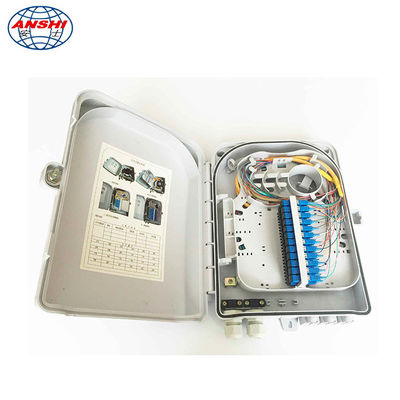 FTTH FAT Box Fiber Distribution Box 16 Cores 24 Core 330 * 225 * 90 Light Weight / Small Size