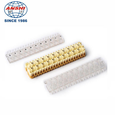 Khối thiết bị đầu cuối 110 Idc nhẹ 10 Cặp công suất 72mm Chiều dài màu vàng