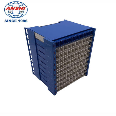 Khung phân phối chính MDF mật độ cao 100 cặp với khối đầu cuối bảo vệ điện áp và dòng điện