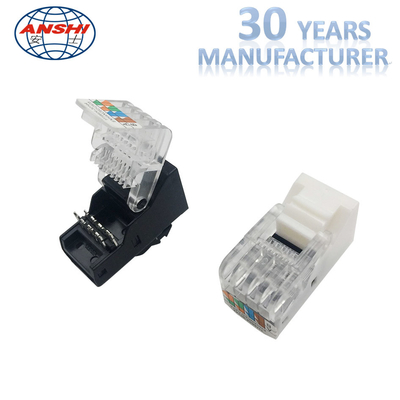 Ngà Cat5e RJ45 Punch Down Jack / ABS Toolless Keystone Jack Gold Mạ