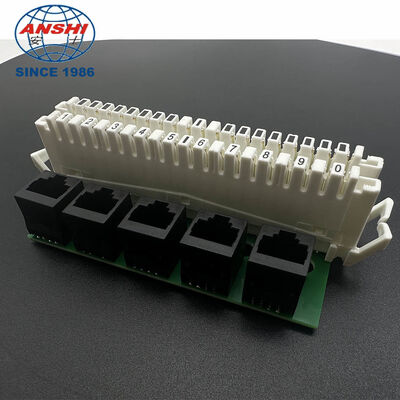 10 Cặp Mô-đun ngắt kết nối LSA-PLUS, Mô-đun chuyển mạch, vị trí 5x8 RJ45