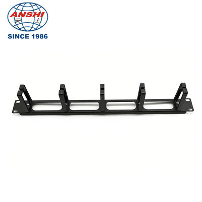 1U Horizontal Cable Manager 19 Inch Rack Mountable với 5 Vòng để Quản lý Cáp Mạng