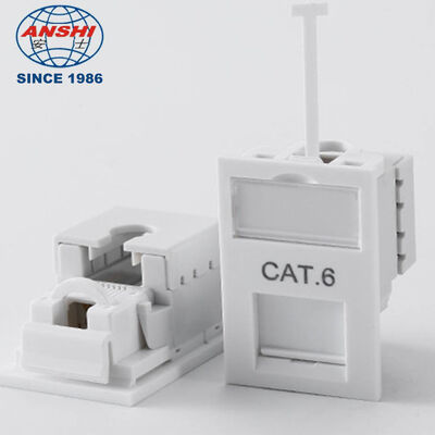 Mô-đun hộp sàn mạng loại CAT6 UTP LJ6C của Vương quốc Anh 38 x 25mm