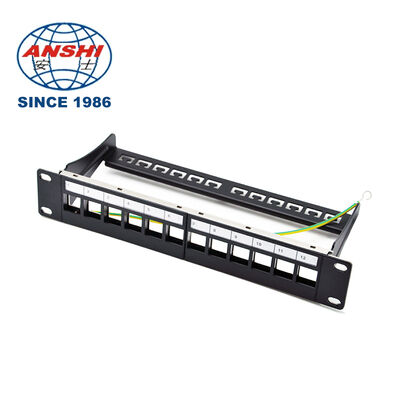 19 Inch 32 Cổng STP FTP Bảng điều khiển RJ45 được bảo vệ RJ45 CAT5E CAT6 Bảng phân phối mạng gắn trên giá đỡ