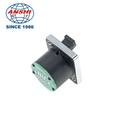 Công nghiệp chống thấm D-Type Ethernet RJ45 Panel Mount Socket PCB hàn với lớp phủ bụi được bảo vệ