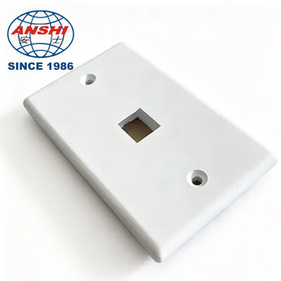 Tấm mặt ổ cắm mạng tiêu chuẩn Mỹ 1 đến 6 cổng, Vỏ mặt ổ cắm mạng chống cháy ABS