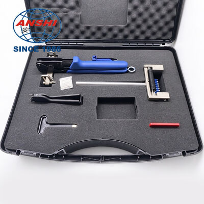 10 Bộ công cụ đâm xuống cặp, bộ công cụ tay chấm dứt IDC cho bảng vá viễn thông, các công cụ chấm dứt cáp với chảo, máy thu và vỏ lưu trữ cứng