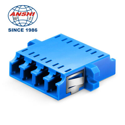 Nguồn cung cấp từ nhà máy Bộ chuyển đổi cáp quang LC UPC/APC 4 lõi Singlemode SM OM3 OM4 có mặt bích 0.2 IL