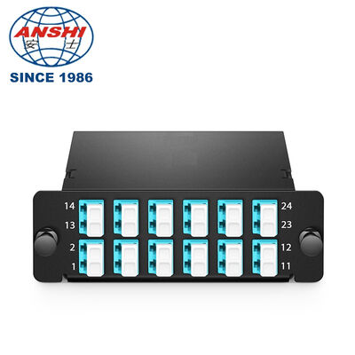 Hộp Cassette OM4 MPO/MTP Loại A 2 MPO-12 sang 12*LC Duplex FHD LGX Suy hao thấp Tương thích Panduit Trung tâm dữ liệu 40G/100G