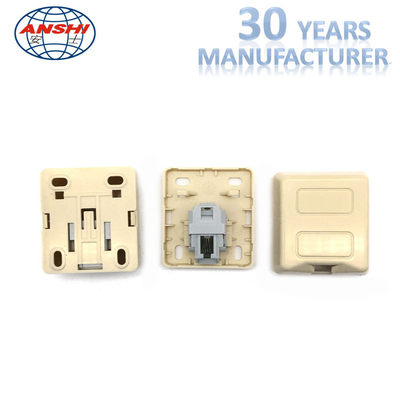 Công cụ miễn phí gắn trên bề mặt hộp điện thoại RJ11 6P2C IDC Jack cắm điện thoại trên tường