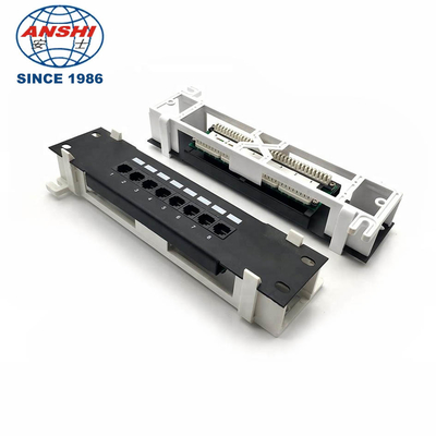 CAT5e 110 IDC Loại Giá đỡ Bảng điều khiển Patch 1U 8 Cổng